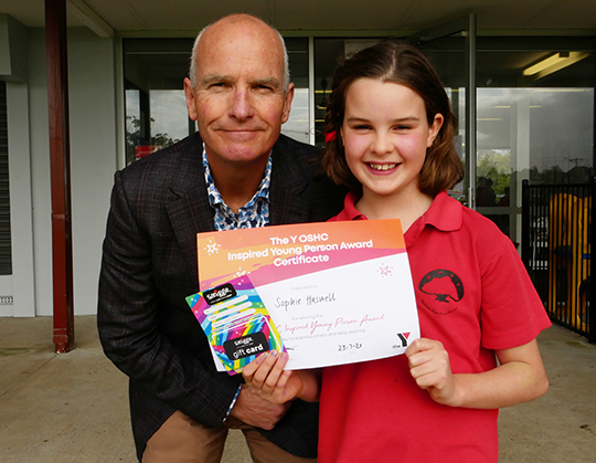 Sign of the Times - Congratulations to the Y Inspired Young Person Award Winner 